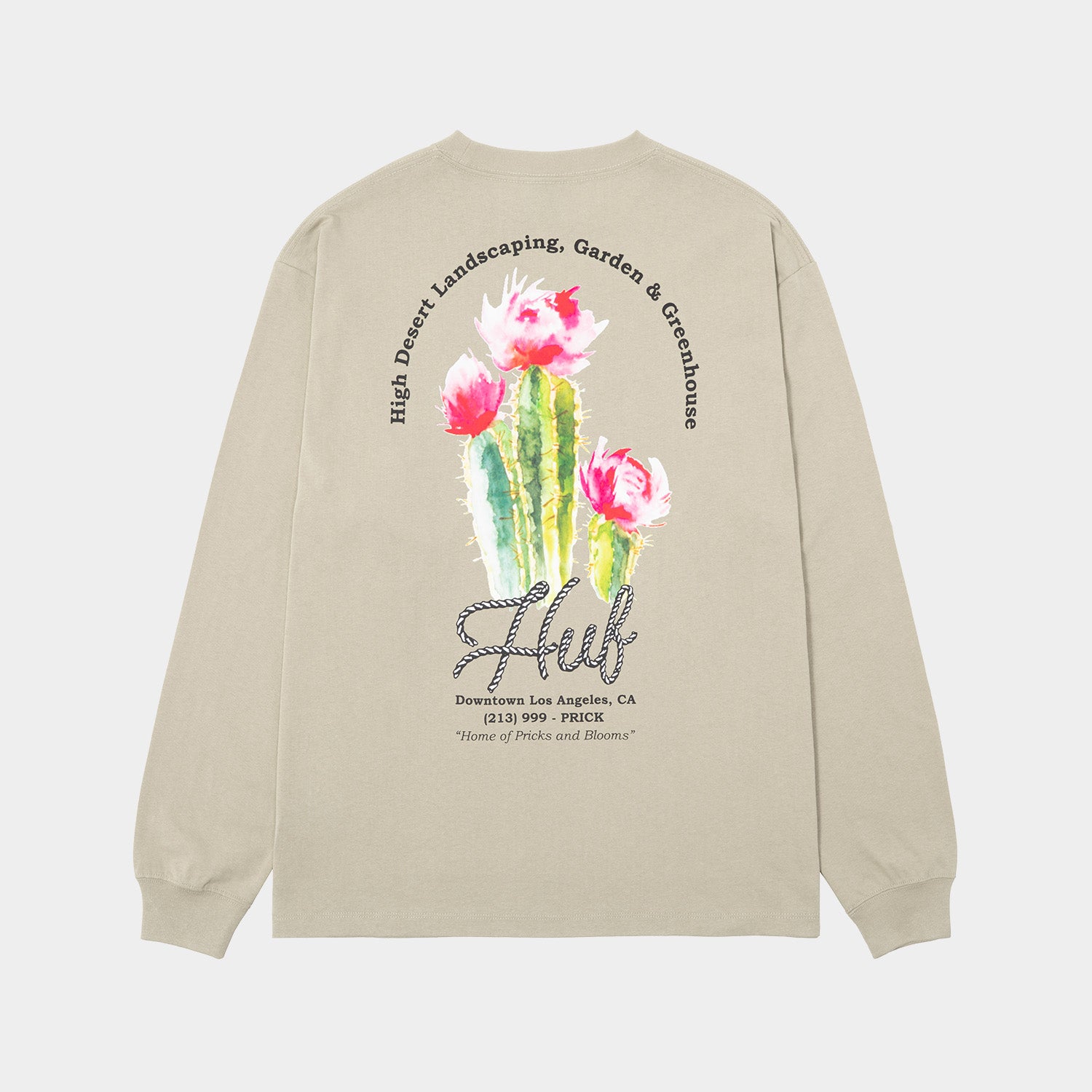 HUF (ハフ) Worldwide JP / T-SHIRTS（Tシャツ） / DESERT ROSE LS TEE商品 / CLAY
