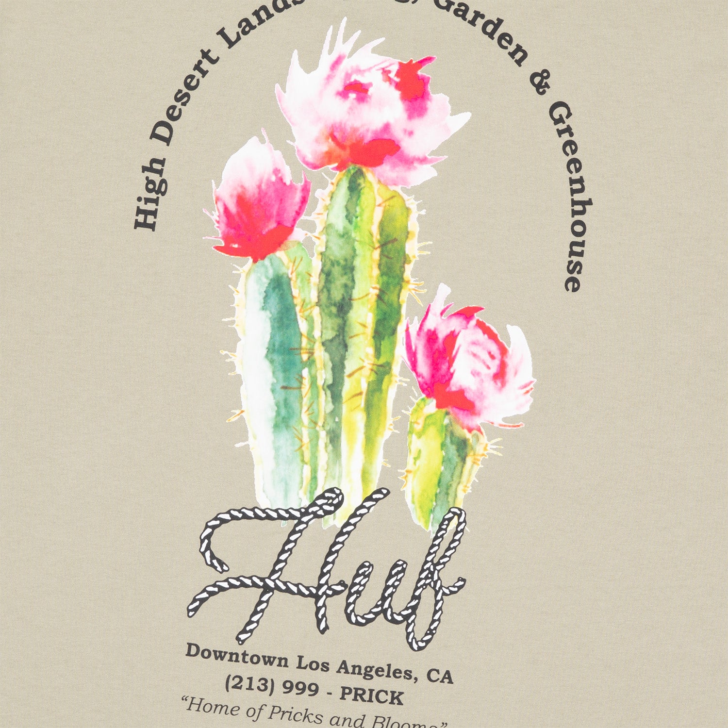 HUF (ハフ) Worldwide JP /T-SHIRTS（Tシャツ）/ DESERT ROSE LS TEE商品 / CLAY