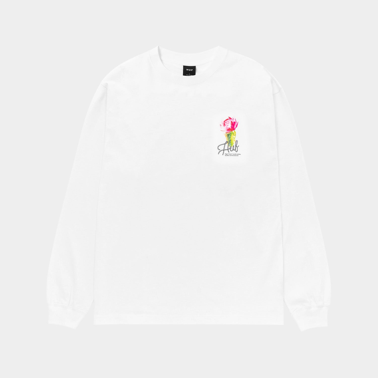 【未使用品】HARi L/S tee ホワイト DESERT ROSE LS TEE｜T-SHIRTS（Tシャツ）｜【公式通販 HUF】｜ハフ