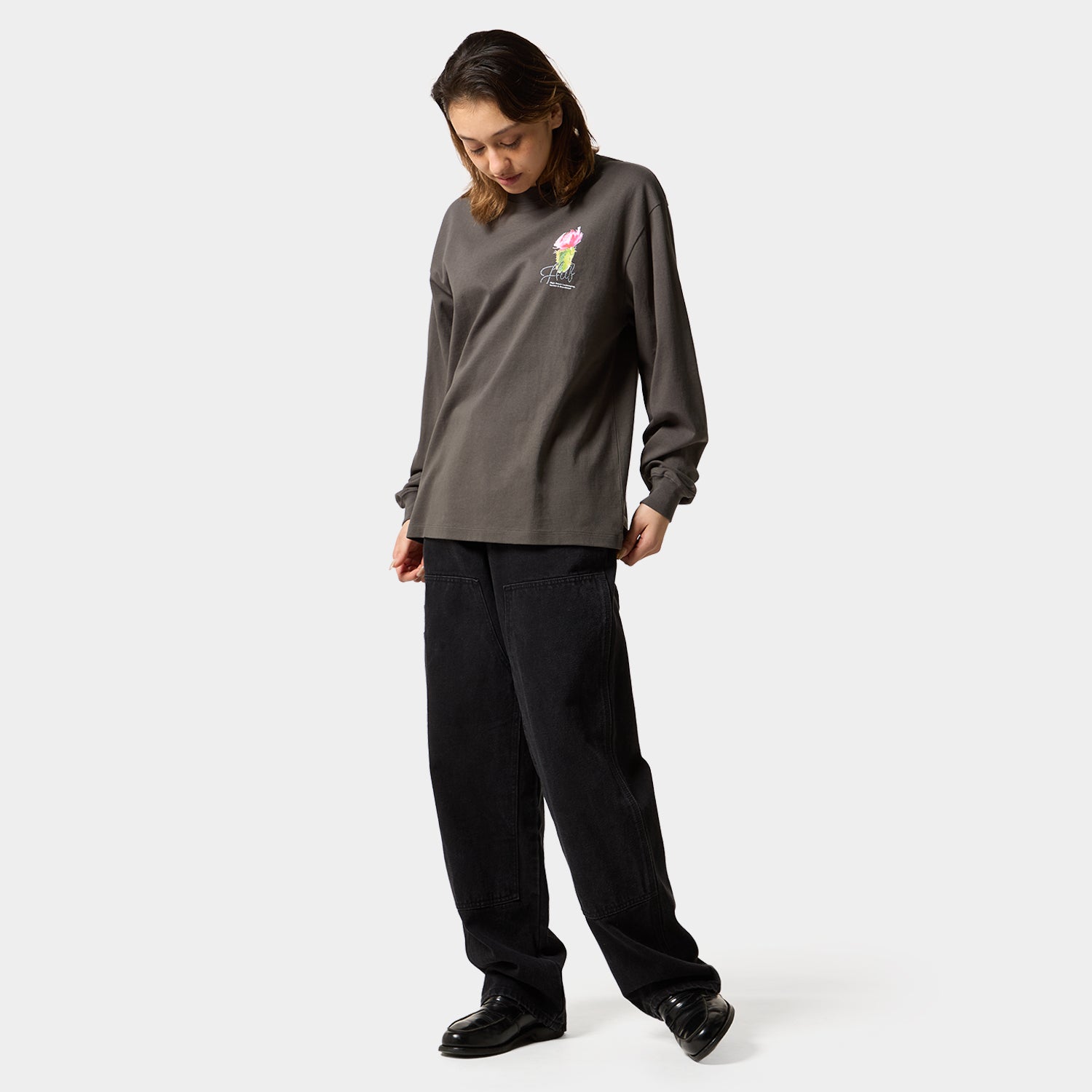 HUF (ハフ) Worldwide JP /T-SHIRTS（Tシャツ）/ DESERT ROSE LS TEE商品 / CLAY