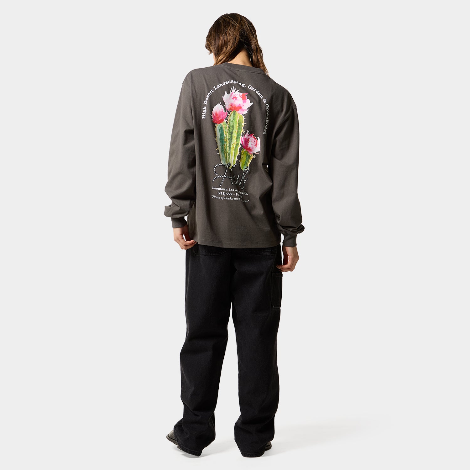 HUF (ハフ) Worldwide JP /T-SHIRTS（Tシャツ）/ DESERT ROSE LS TEE商品 / CLAY