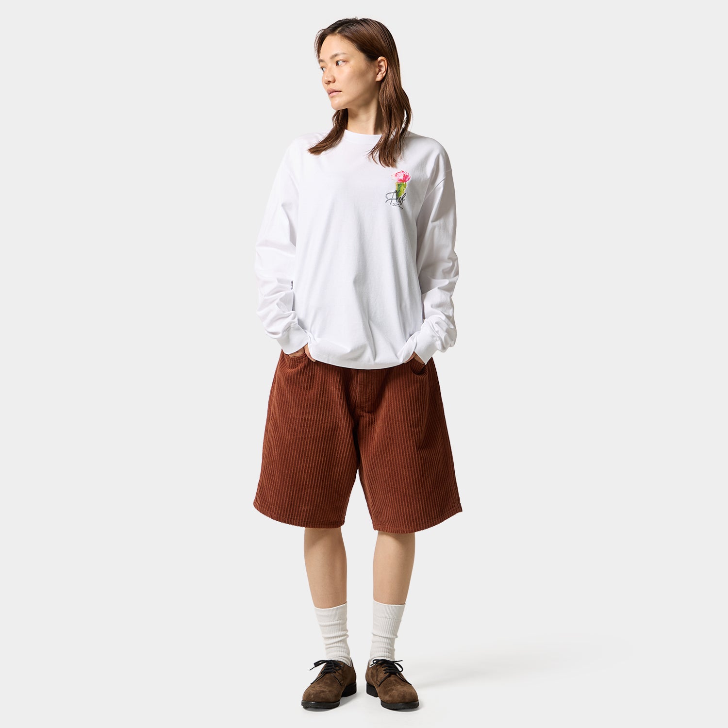 HUF (ハフ) Worldwide JP /T-SHIRTS（Tシャツ）/ DESERT ROSE LS TEE商品 / CLAY