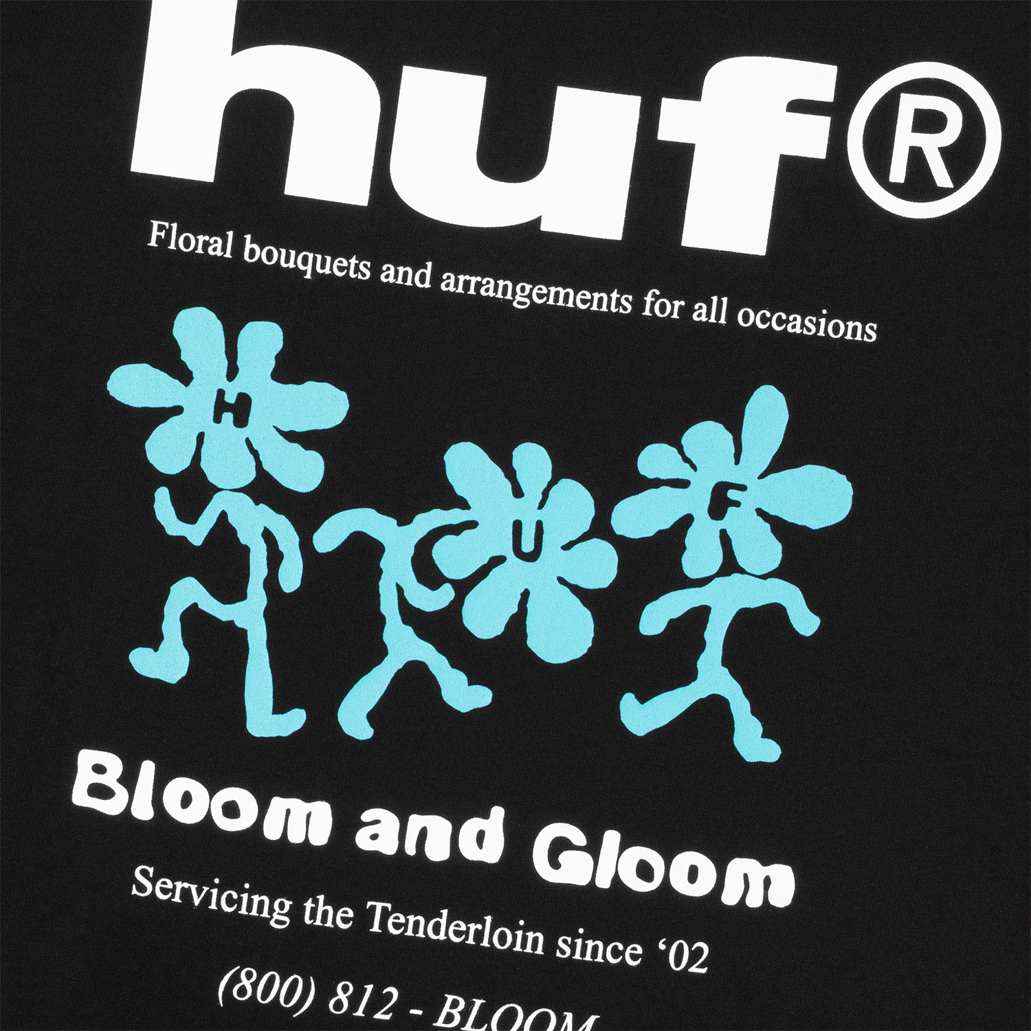HUF (ハフ) Worldwide JP /T-SHIRTS（Tシャツ）/ BLOOM &amp; GLOOM TEE商品 / WHITE