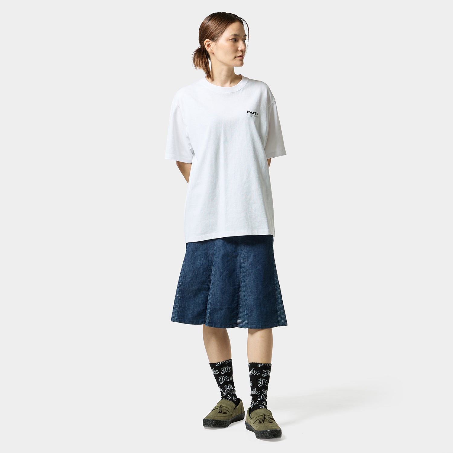 HUF (ハフ) Worldwide JP /T-SHIRTS（Tシャツ）/ BLOOM &amp; GLOOM TEE商品 / WHITE