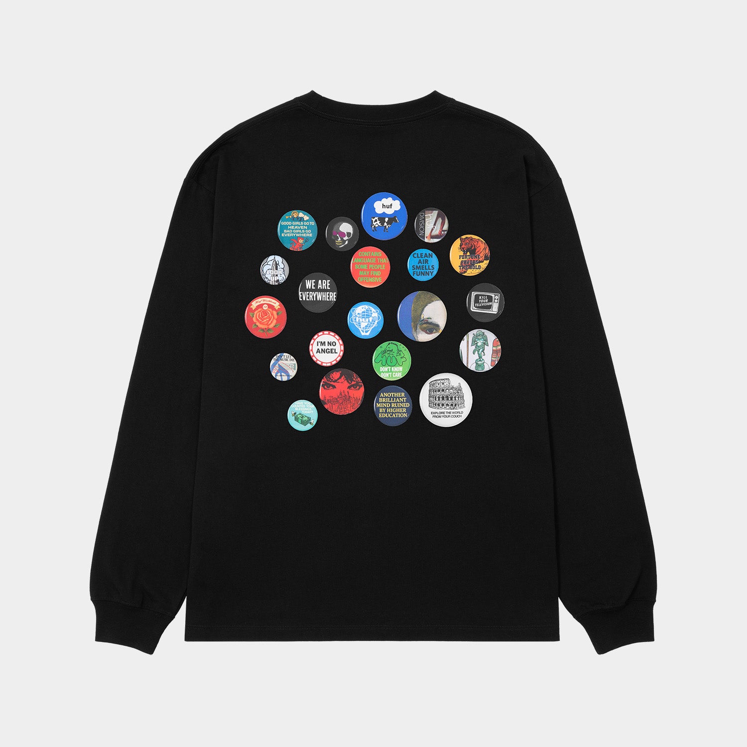 HUF (ハフ) Worldwide JP /T-SHIRTS（Tシャツ）/ OLYMPIA LS TEE商品 / BLACK