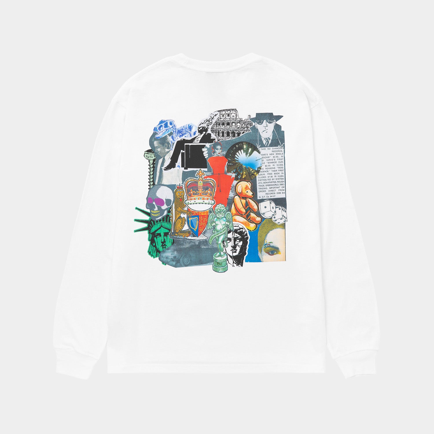 HUF (ハフ) Worldwide JP /T-SHIRTS（Tシャツ）/ BOULEVARD STATUS LS TEE商品 / WHITE