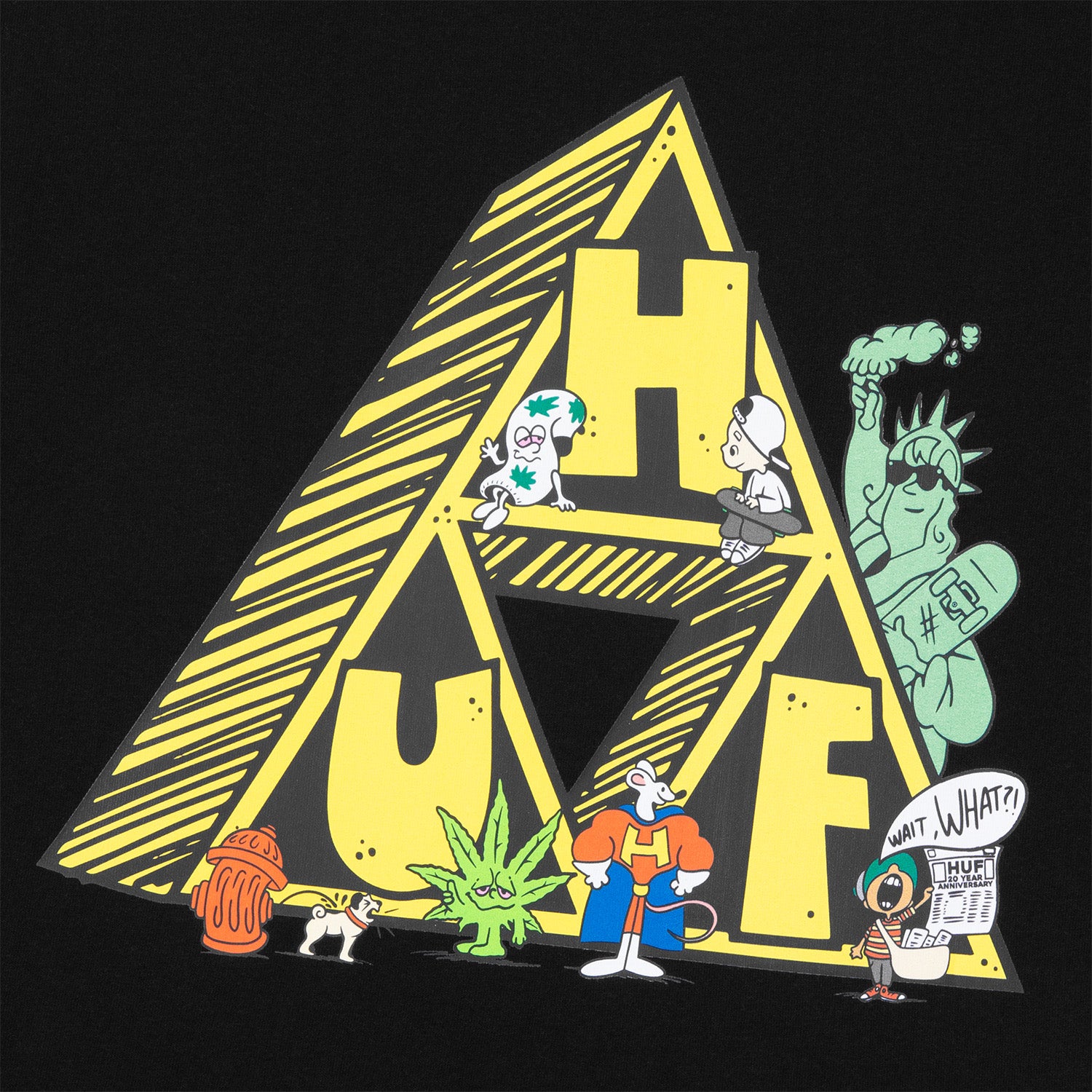 HUF (ハフ) Worldwide JP /T-SHIRTS（Tシャツ）/ 【オンラインストア限定】SATURDAY MORNING TT TEE商品 / WHITE