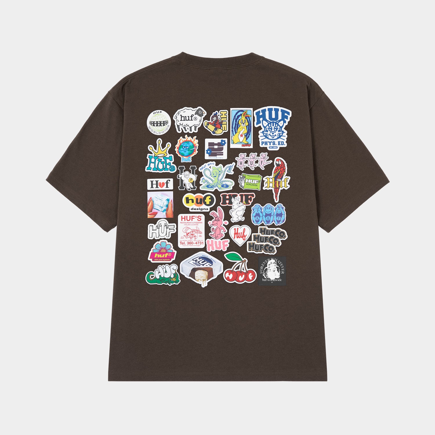HUF (ハフ) Worldwide JP /T-SHIRTS（Tシャツ）/ STICKER PACK TEE商品 / WHITE