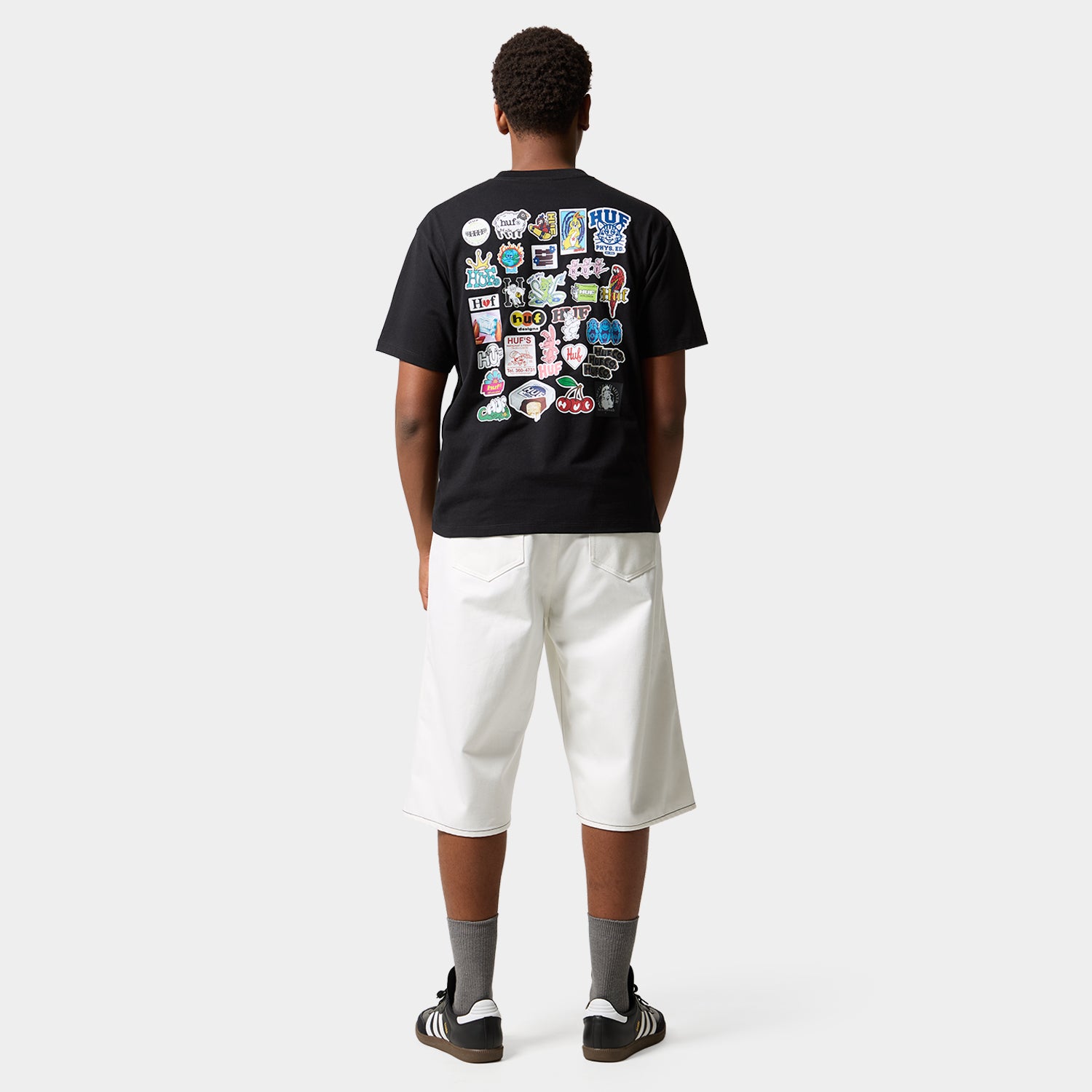 HUF (ハフ) Worldwide JP /T-SHIRTS（Tシャツ）/ STICKER PACK TEE商品 / WHITE