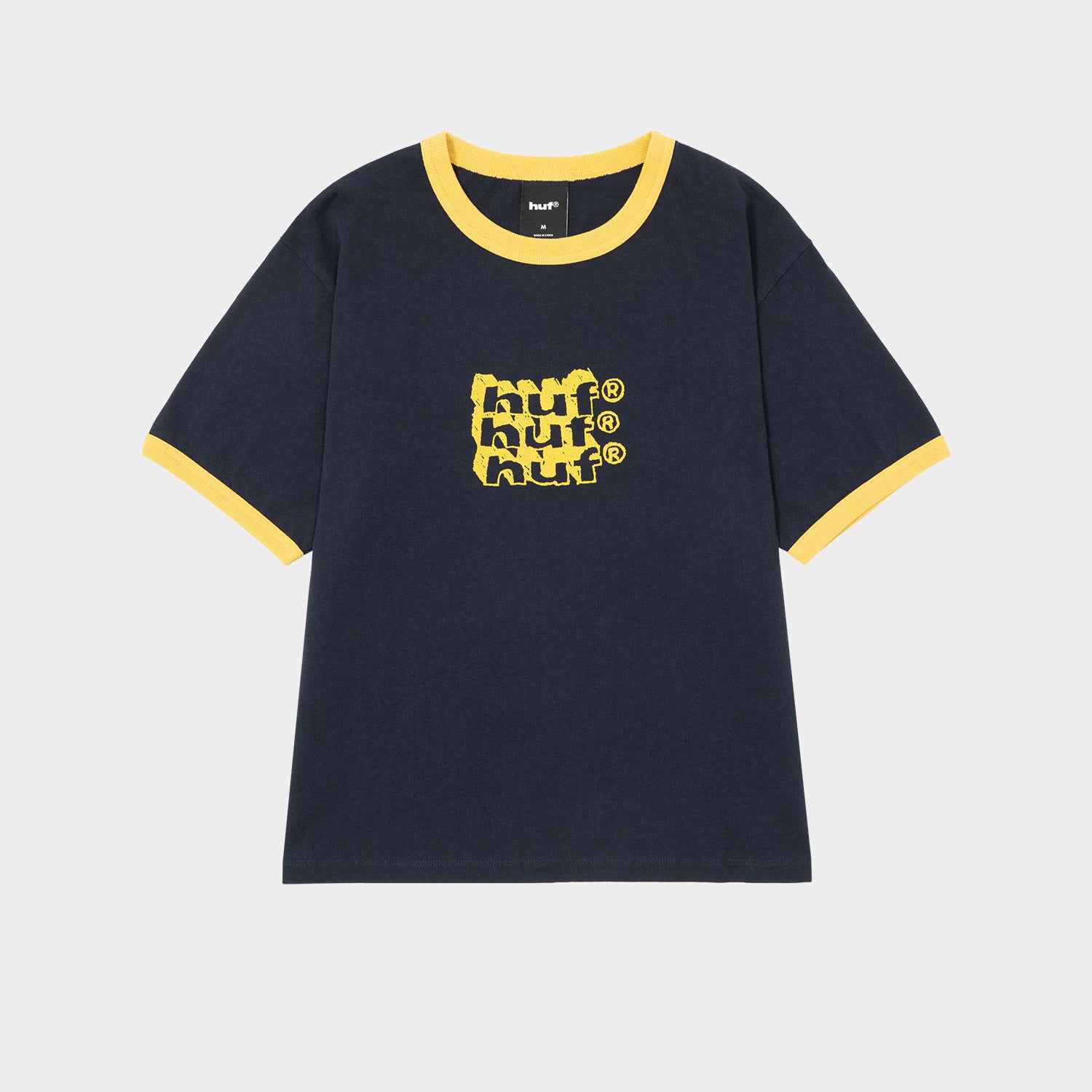 HUF (ハフ) Worldwide JP /T-SHIRTS（Tシャツ）/ HAND STACKED TINY RINGER TEE商品 / NATURAL