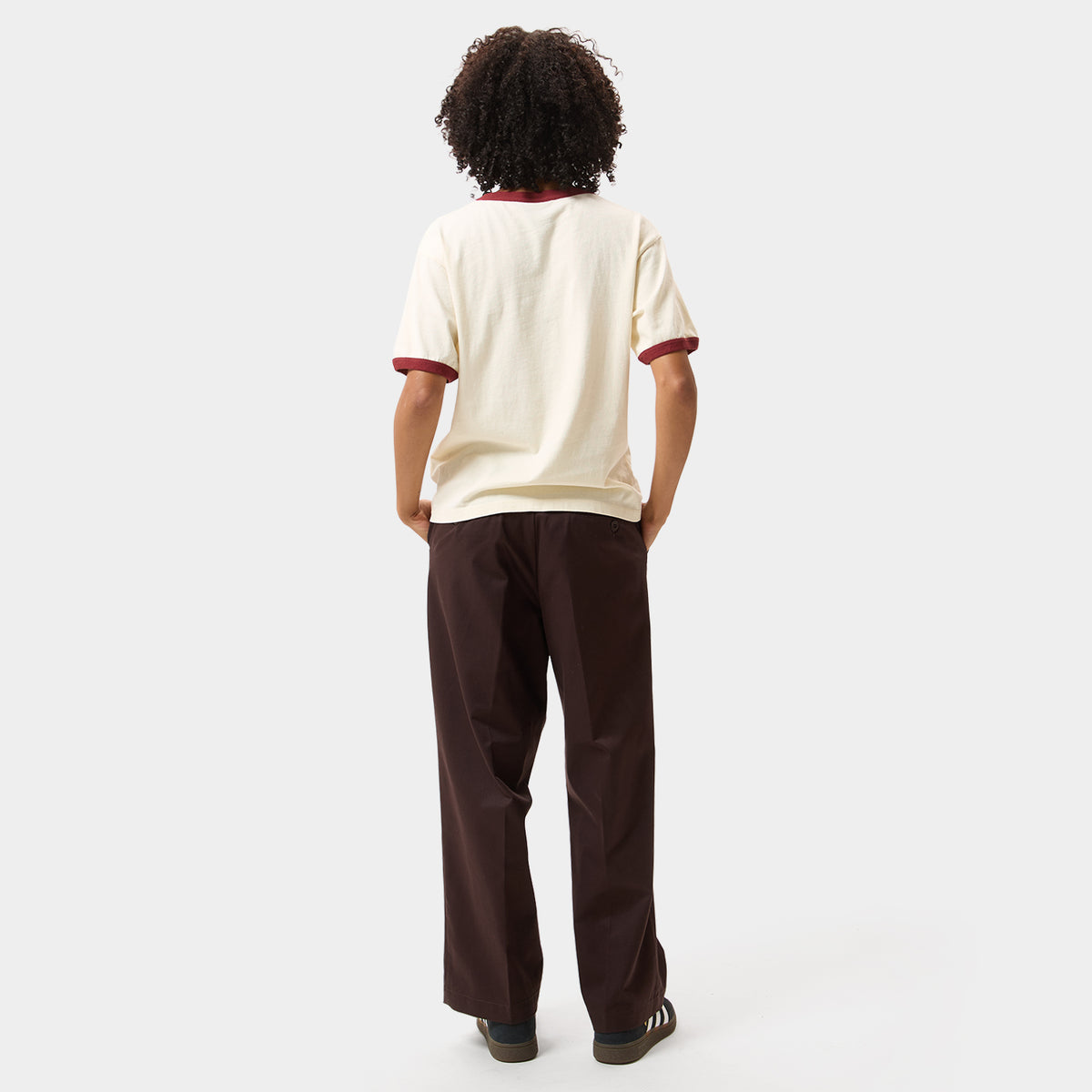 HUF (ハフ) Worldwide JP /T-SHIRTS（Tシャツ）/ HAND STACKED TINY RINGER TEE商品 / NATURAL