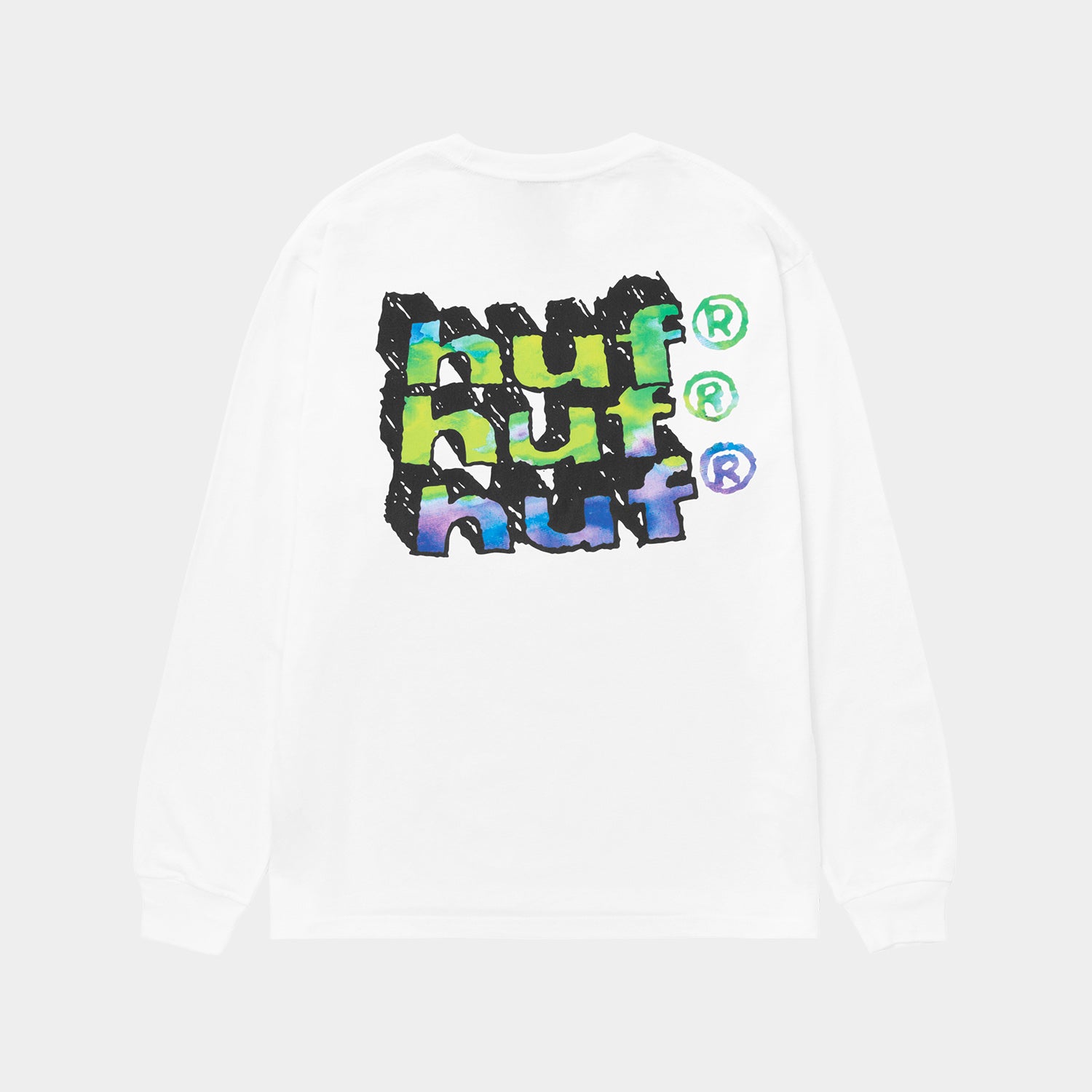 HUF (ハフ) Worldwide JP /T-SHIRTS（Tシャツ）/ HAND STACKED LS TEE商品 / VINTAGE BLACK