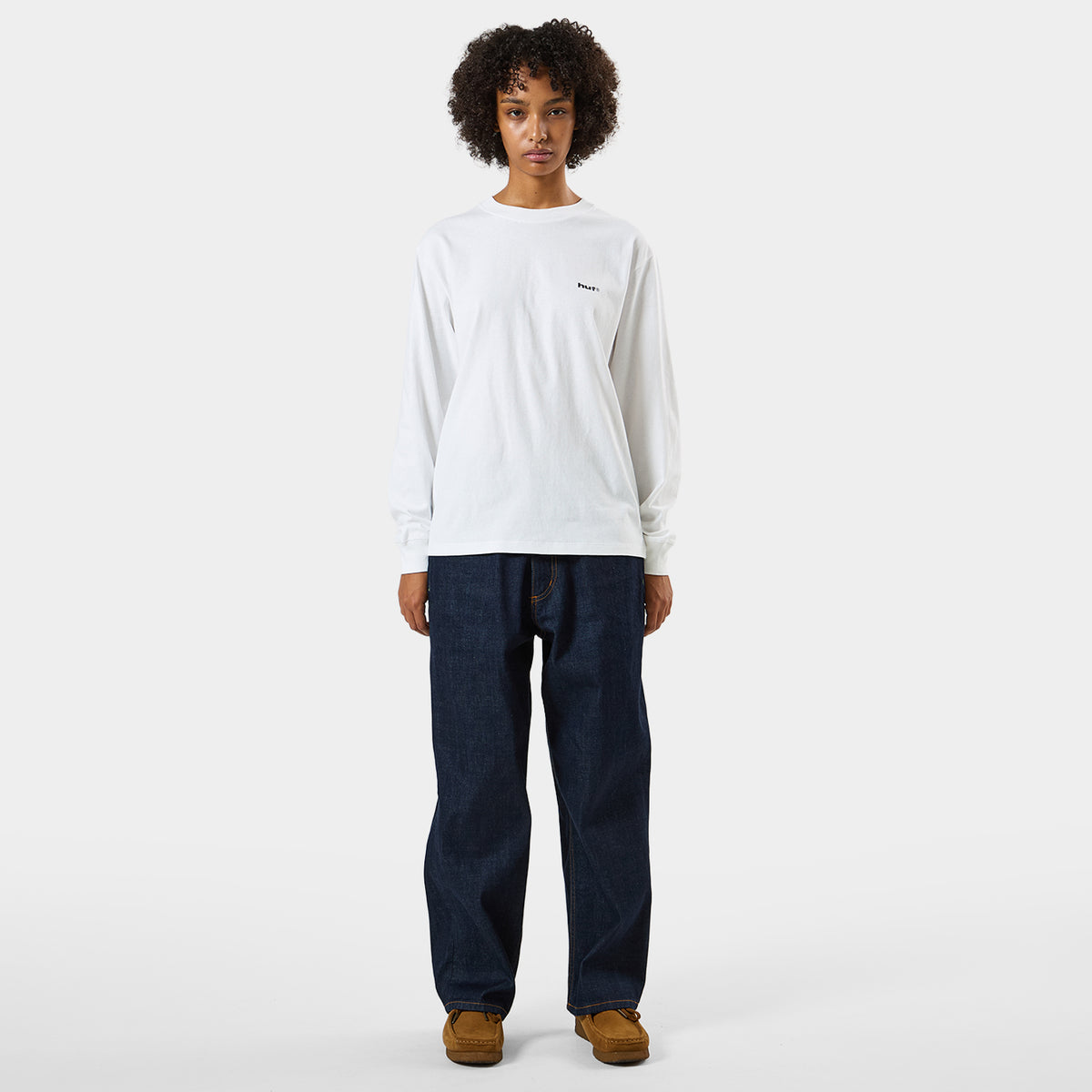 HUF (ハフ) Worldwide JP /T-SHIRTS（Tシャツ）/ STICKER PACK LS TEE商品 / WHITE