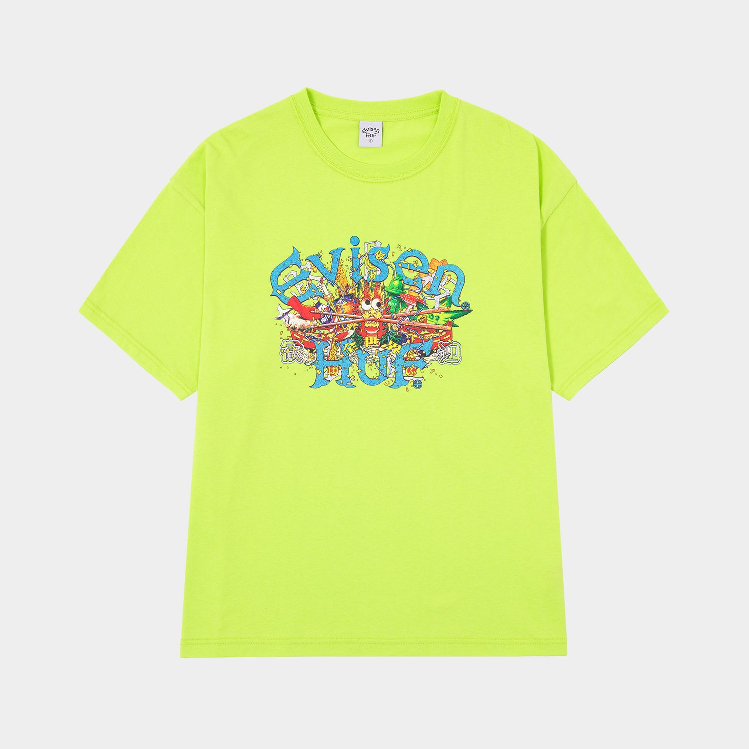 HUF (ハフ) Worldwide JP /T-SHIRTS（Tシャツ）/ HUF X EVISEN SKATEBOARDS DRAGON TEE商品 / BLACK