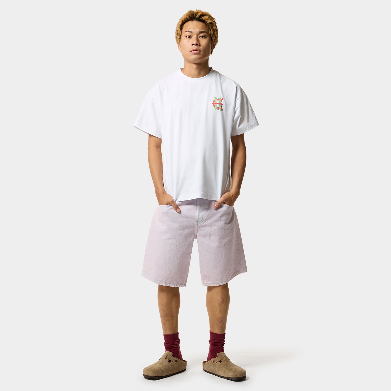 HUF (ハフ) Worldwide JP /T-SHIRTS（Tシャツ）/ HUF X EVISEN SKATEBOARDS HUF ALLSTAR TEE商品 / PURPLE