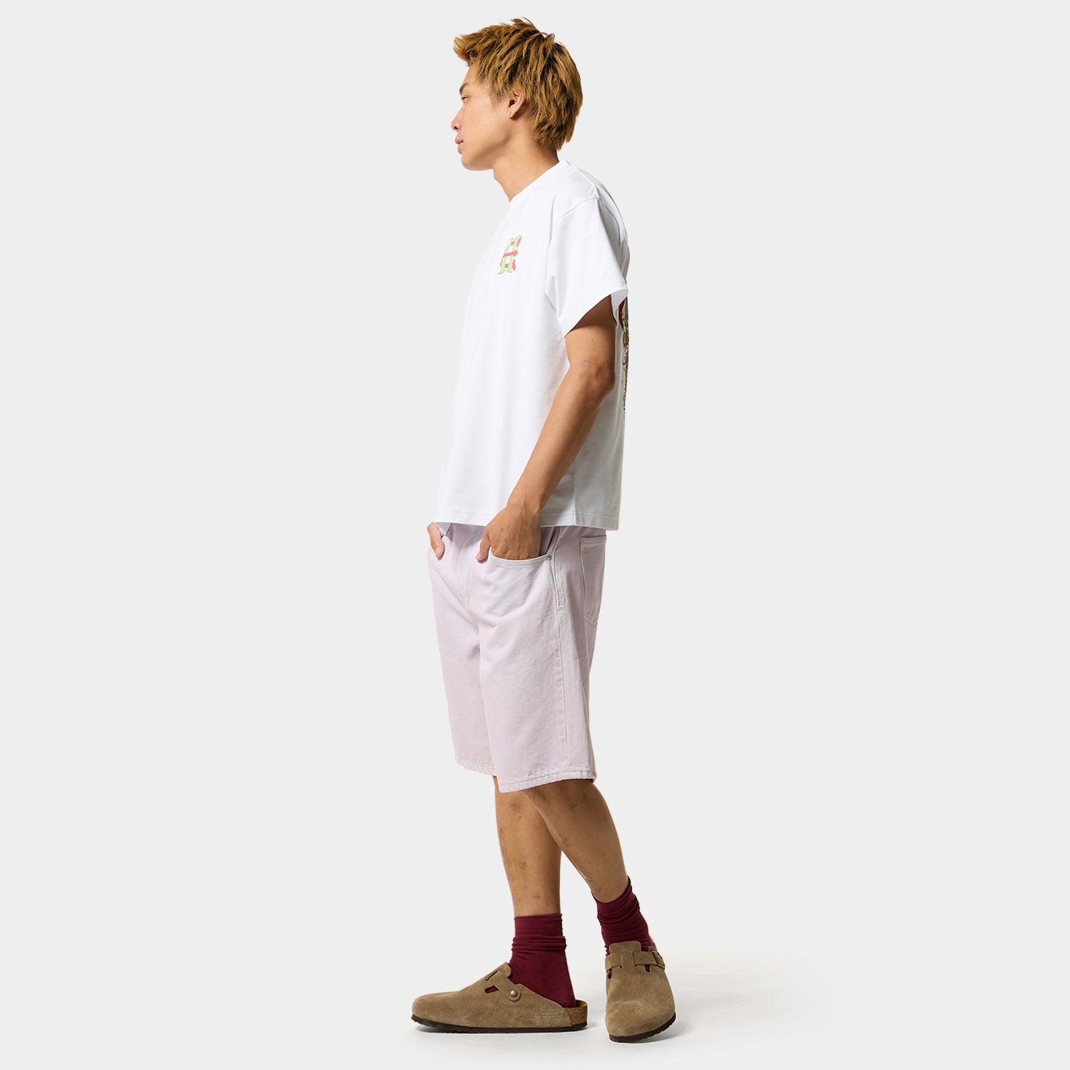 HUF (ハフ) Worldwide JP /T-SHIRTS（Tシャツ）/ HUF X EVISEN SKATEBOARDS HUF ALLSTAR TEE商品 / PURPLE