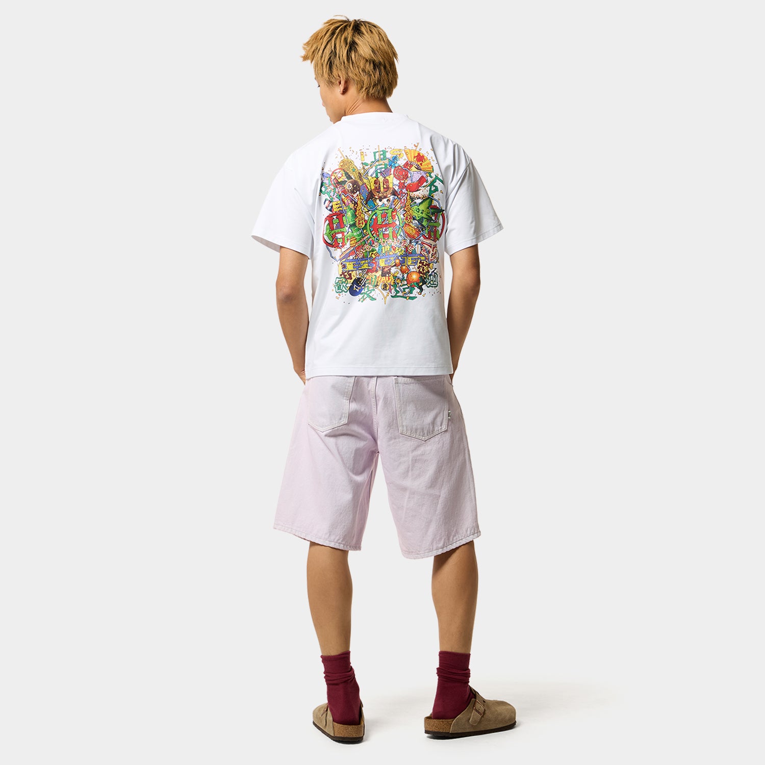 HUF (ハフ) Worldwide JP /T-SHIRTS（Tシャツ）/ HUF X EVISEN SKATEBOARDS HUF ALLSTAR TEE商品 / PURPLE