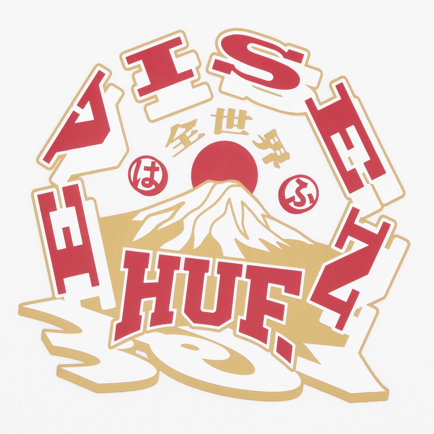 HUF X EVISEN SKATEBOARDS HUFUJI LS TEE｜T-SHIRTS（Tシャツ