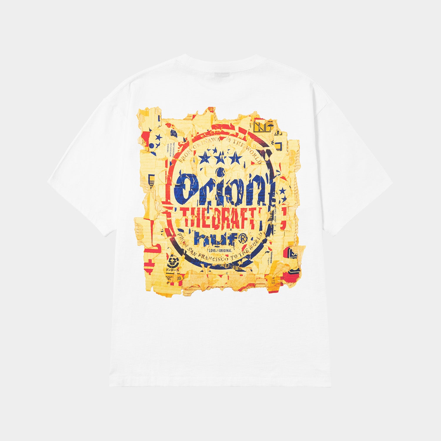 HUF (ハフ) Worldwide JP /T-SHIRTS（Tシャツ）/ HUF X ORION DRAFT TEE商品 / BLACK