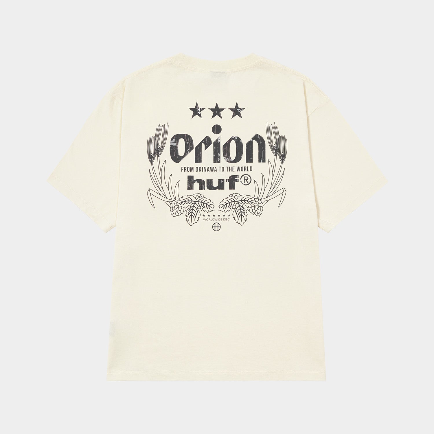 HUF (ハフ) Worldwide JP /T-SHIRTS（Tシャツ）/ HUF X ORION WORLDWIDE TEE商品 / NATURAL