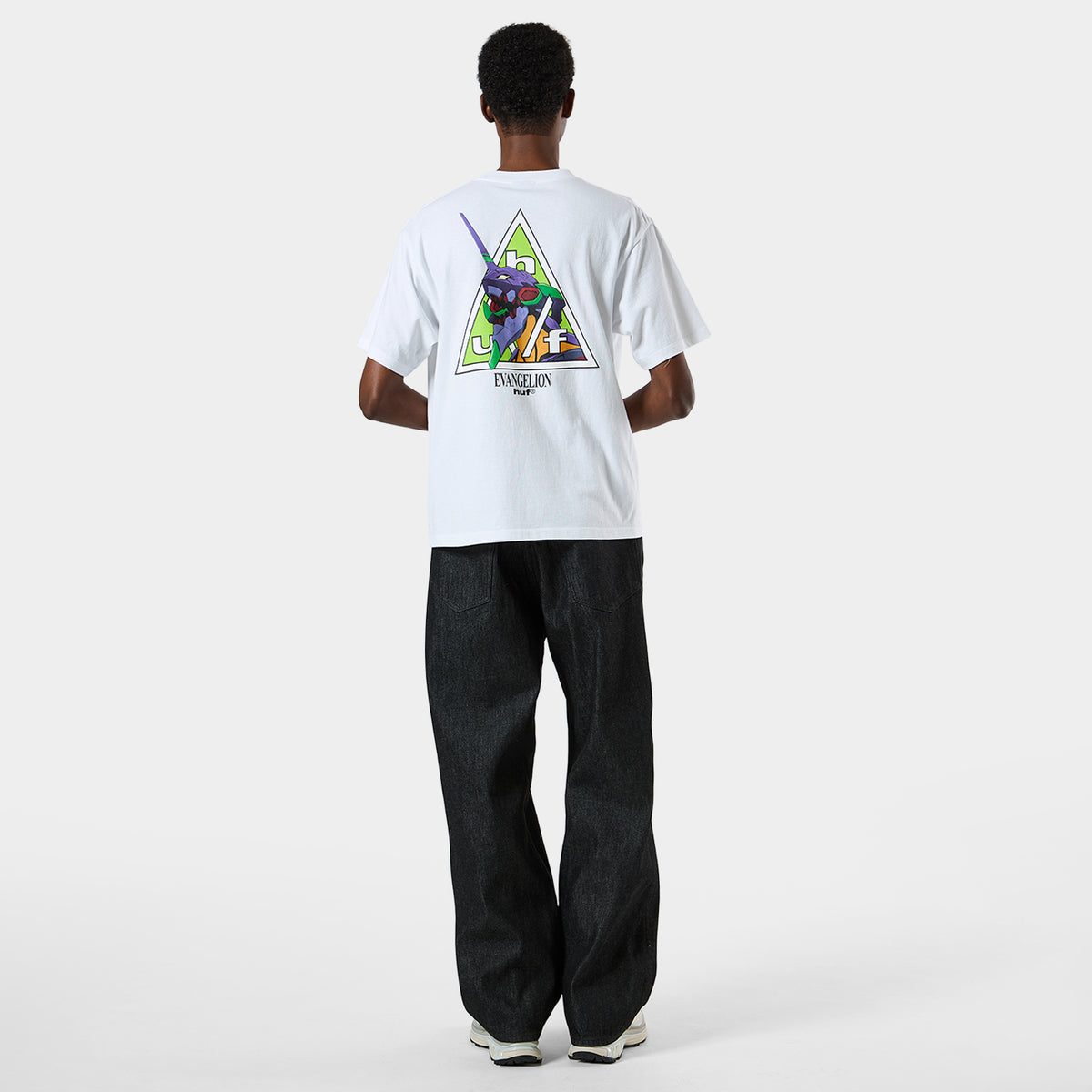 HUF (ハフ) Worldwide JP /T-SHIRTS（Tシャツ）/ huf® X EVANGELION TRIPLE TRIANGLE TEE商品 / WHITE