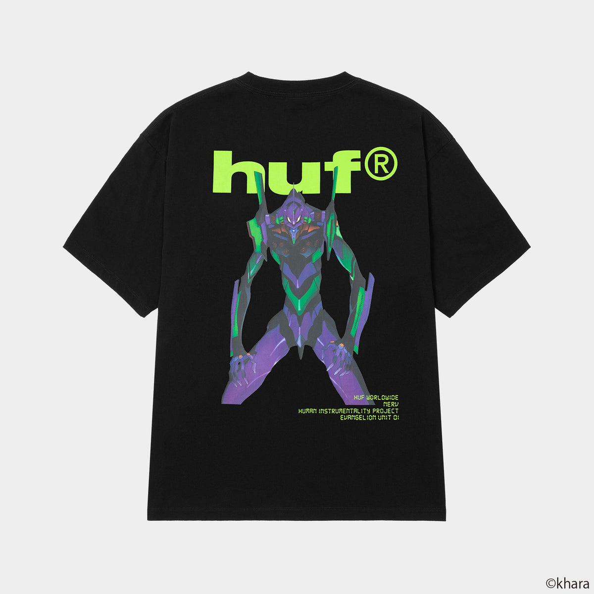 HUF (ハフ) Worldwide JP / T-SHIRTS（Tシャツ） / huf® X EVANGELION UNIT-01 TEE商品 / BLACK