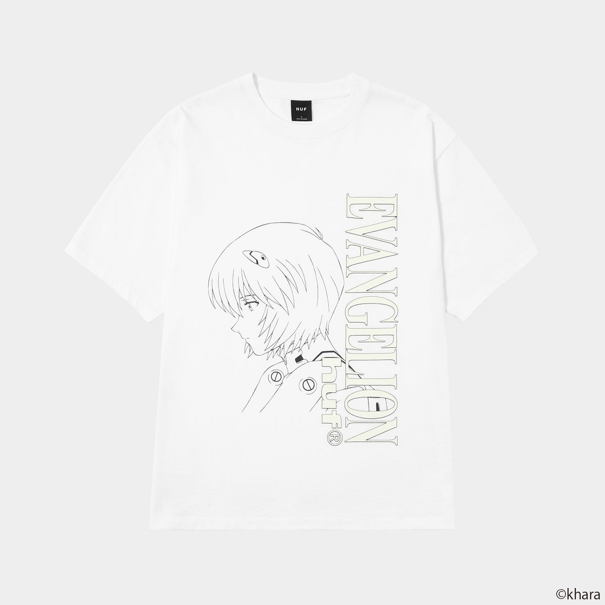 HUF (ハフ) Worldwide JP / T-SHIRTS（Tシャツ） / huf® X EVANGELION REI AYANAMI TEE商品 / WHITE