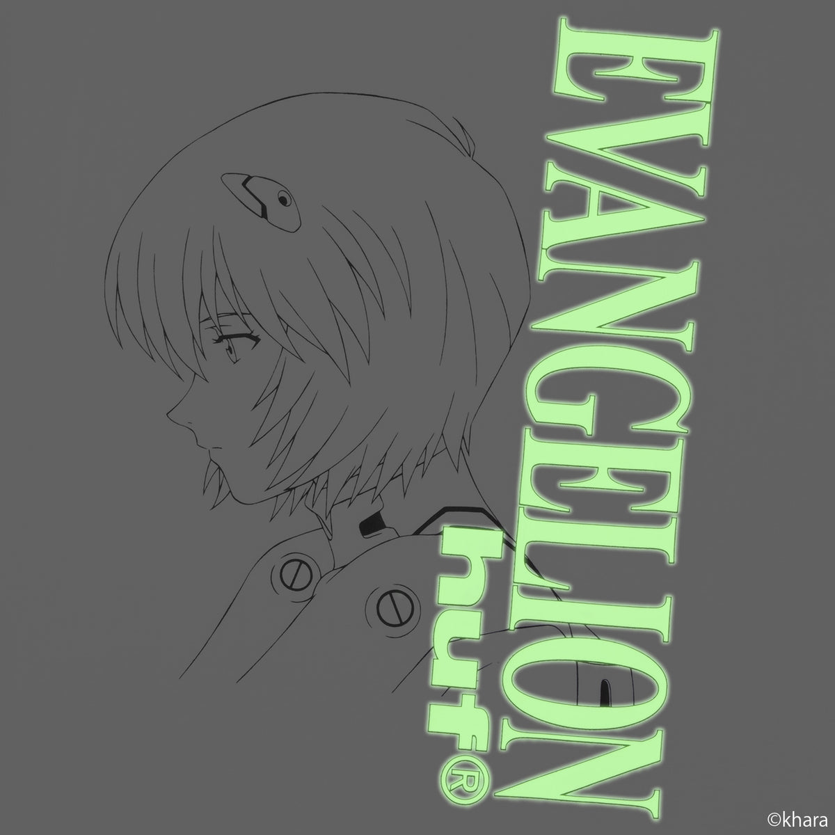 HUF (ハフ) Worldwide JP /T-SHIRTS（Tシャツ）/ huf® X EVANGELION REI AYANAMI TEE商品 / WHITE