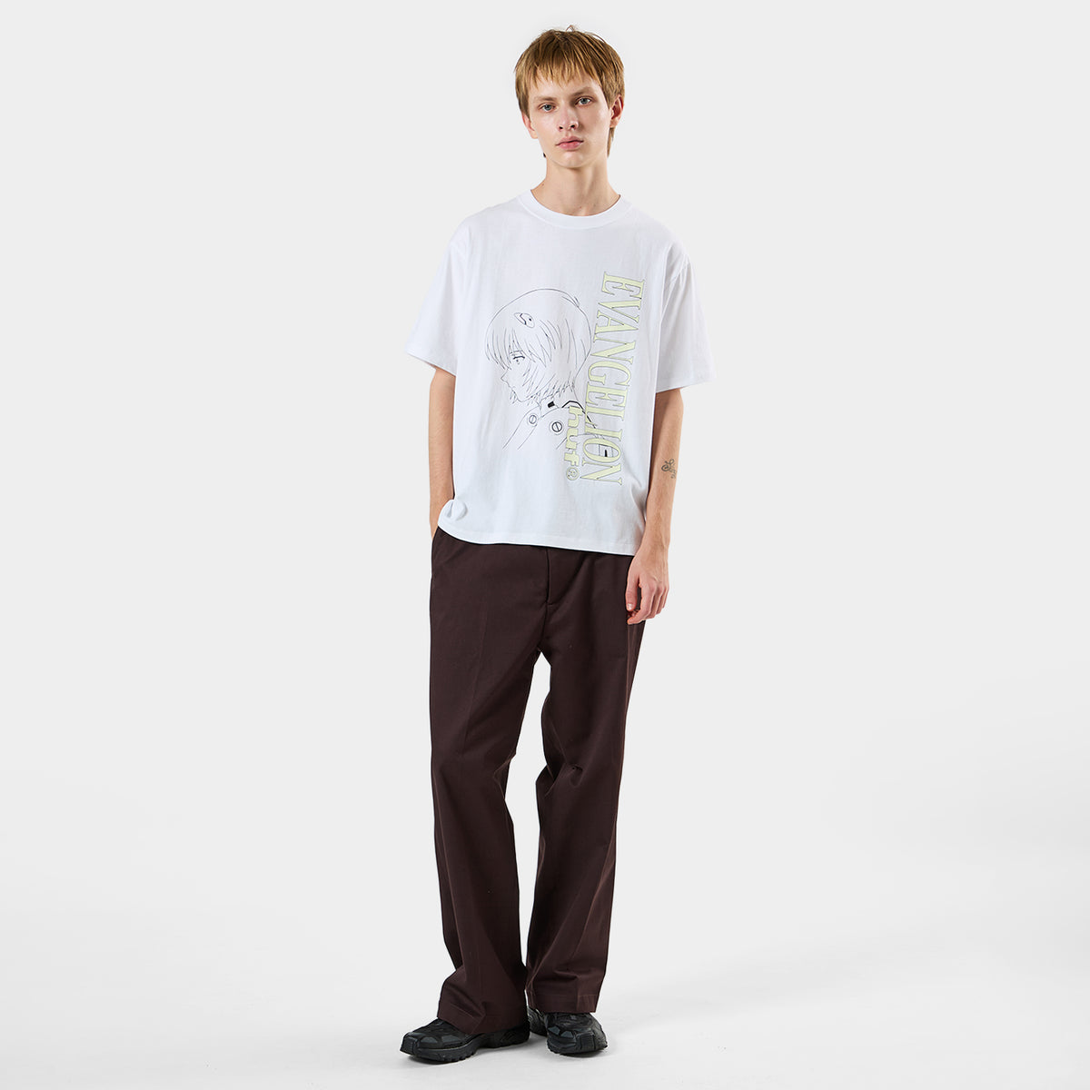 HUF (ハフ) Worldwide JP /T-SHIRTS（Tシャツ）/ huf® X EVANGELION REI AYANAMI TEE商品 / WHITE